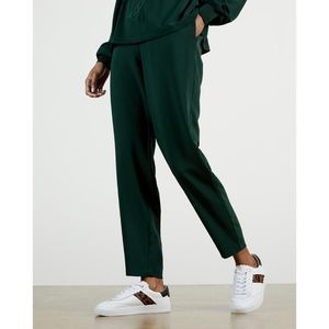 Ted Baker Aliadd Rib Detail Jogger Trouser Pants Green US 8-10 Career NWT